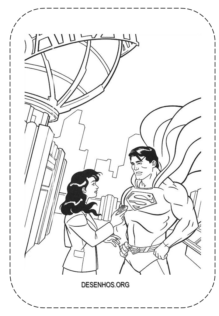 Super-Homem para colorir e imprimir! Super-Homem para colorir e imprimir!