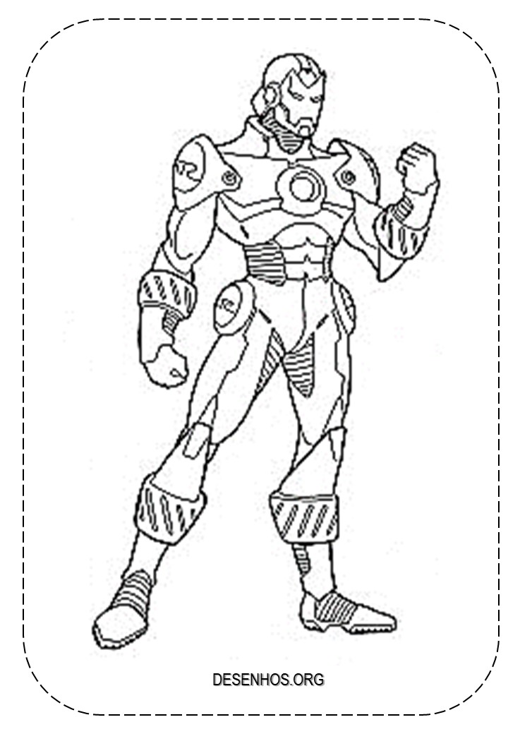 Homem de Ferro para colorir e imprimir! Homem de Ferro para colorir e imprimir!
