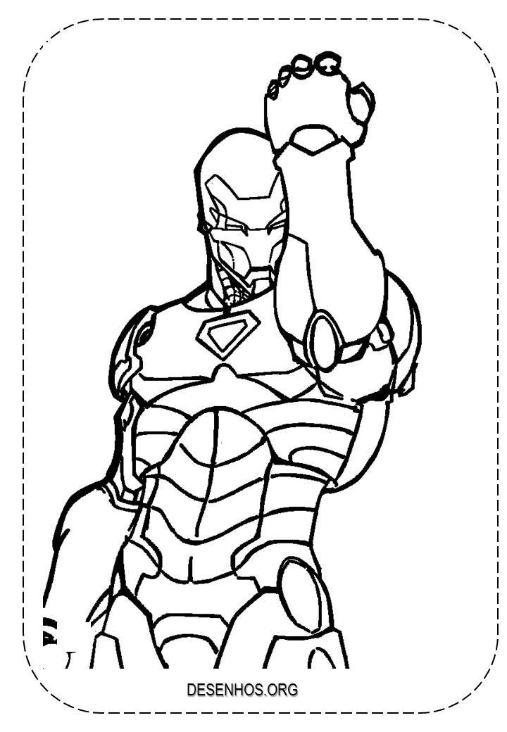 Homem de Ferro para colorir e imprimir! Homem de Ferro para colorir e imprimir!