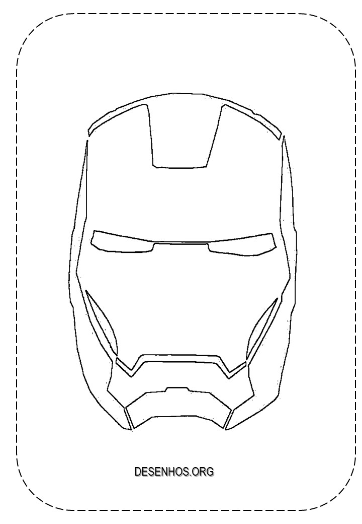 Homem de Ferro para colorir e imprimir! Homem de Ferro para colorir e imprimir!