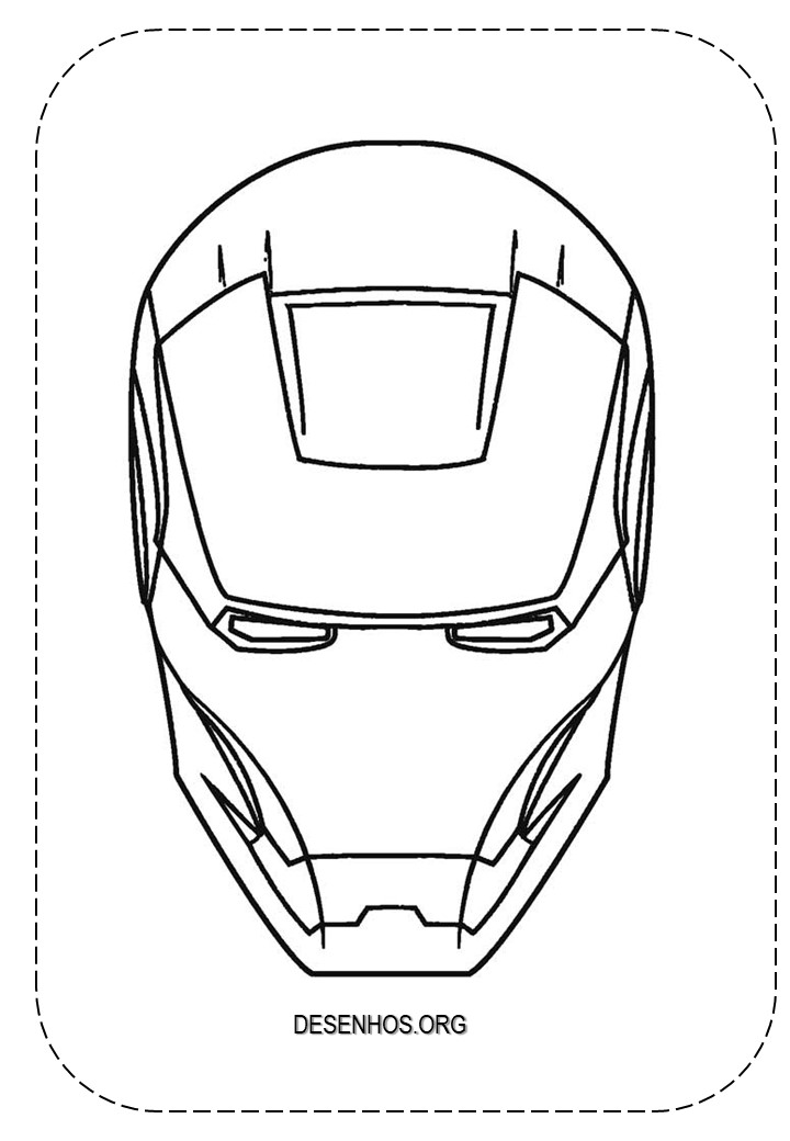 Homem de Ferro para colorir e imprimir! Homem de Ferro para colorir e imprimir!