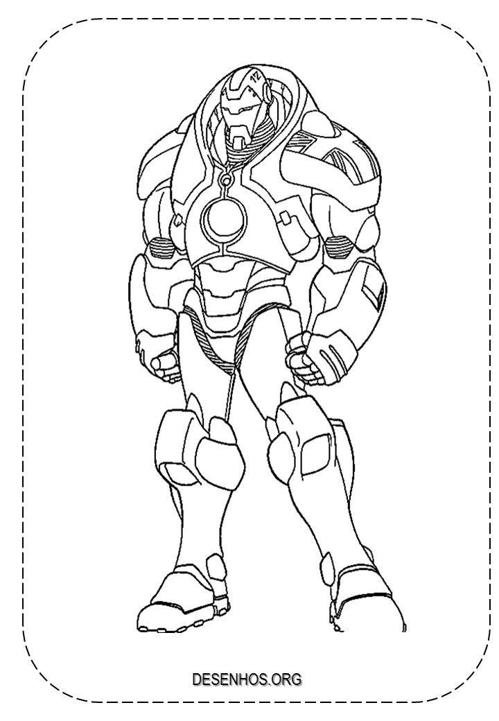 Homem de Ferro para colorir e imprimir! Homem de Ferro para colorir e imprimir!