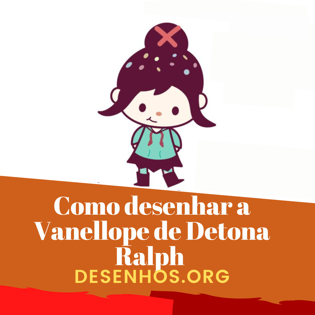 Como desenhar a Vanellope (Glitch) de Detona Ralph (Kawaii Chibi)