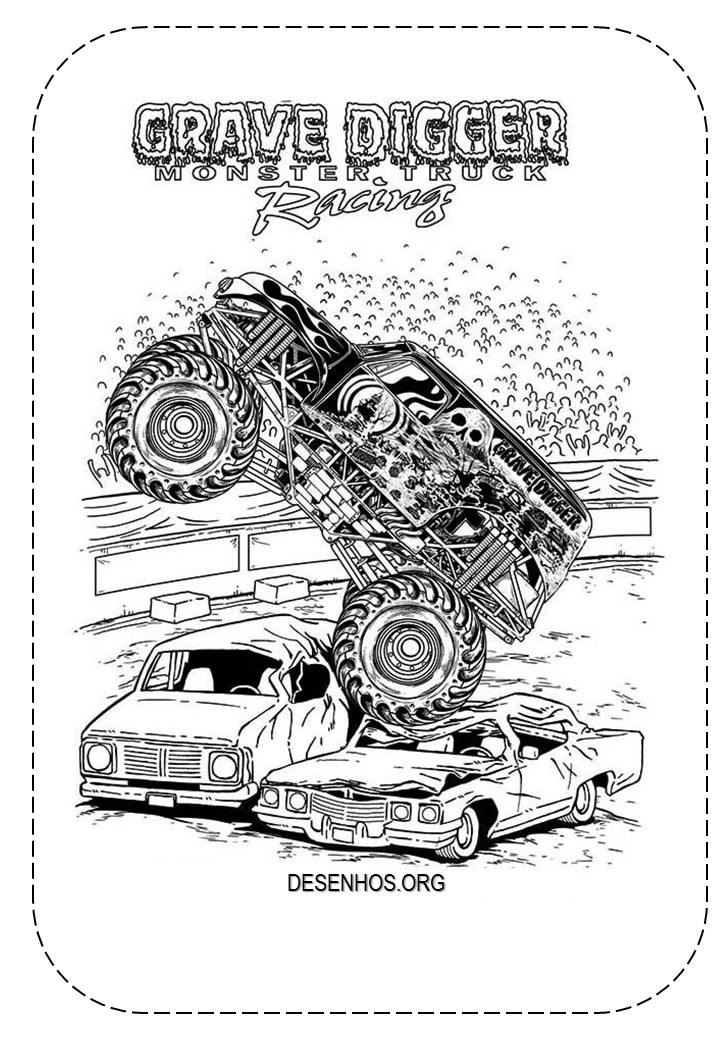 Carros monstros para colorir! Carros monstros para colorir!
