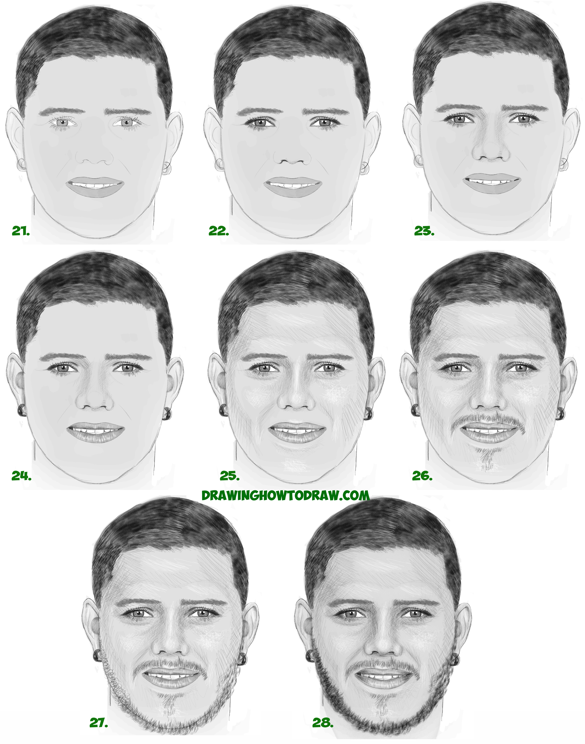Como desenhar um homem realista