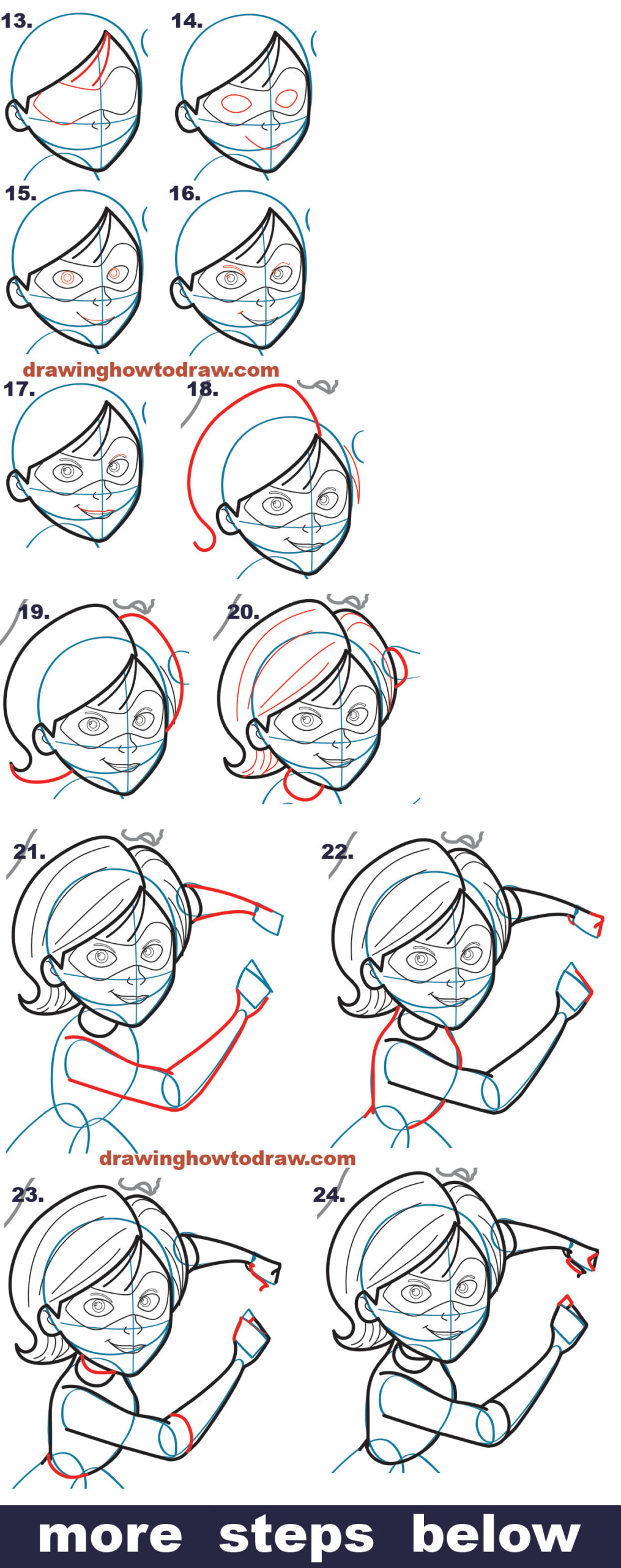 Como desenhar a Mulher-elástica Como desenhar a Mulher-elástica