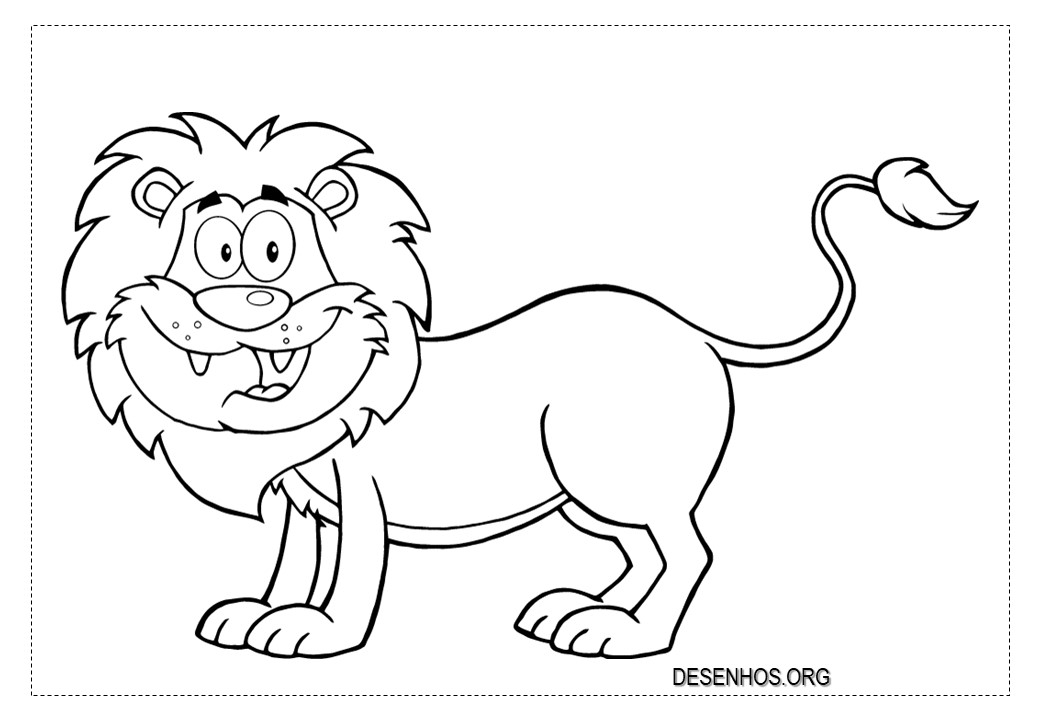 Leões para colorir!