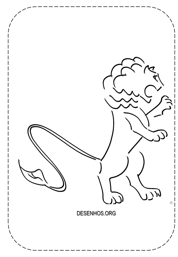 Leões para colorir!