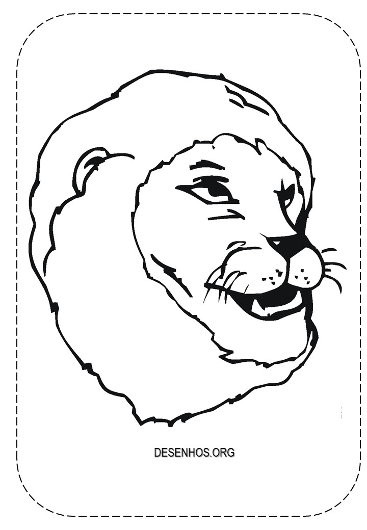 Leões para colorir!
