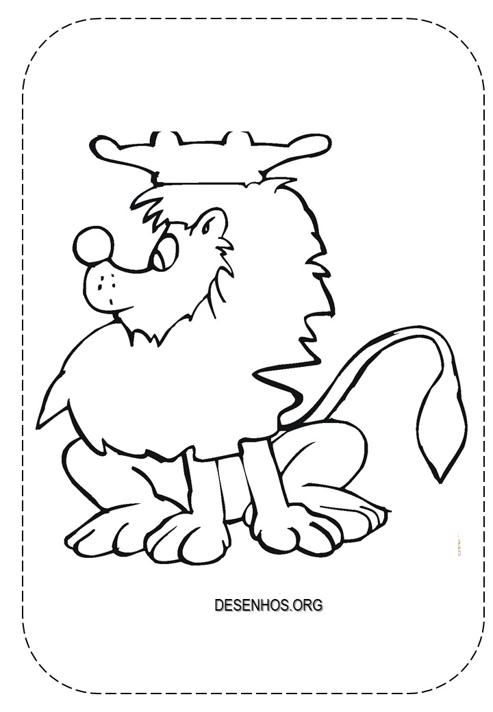 Leões para colorir!