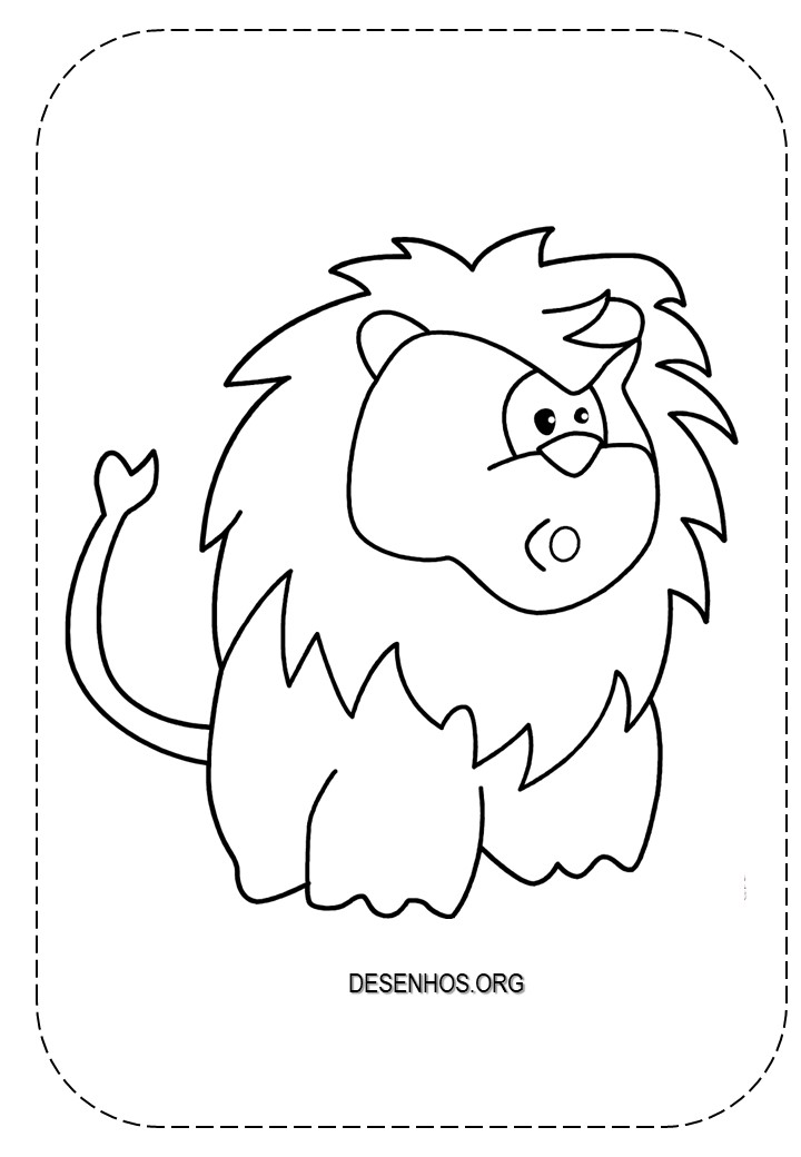 Leões para colorir!