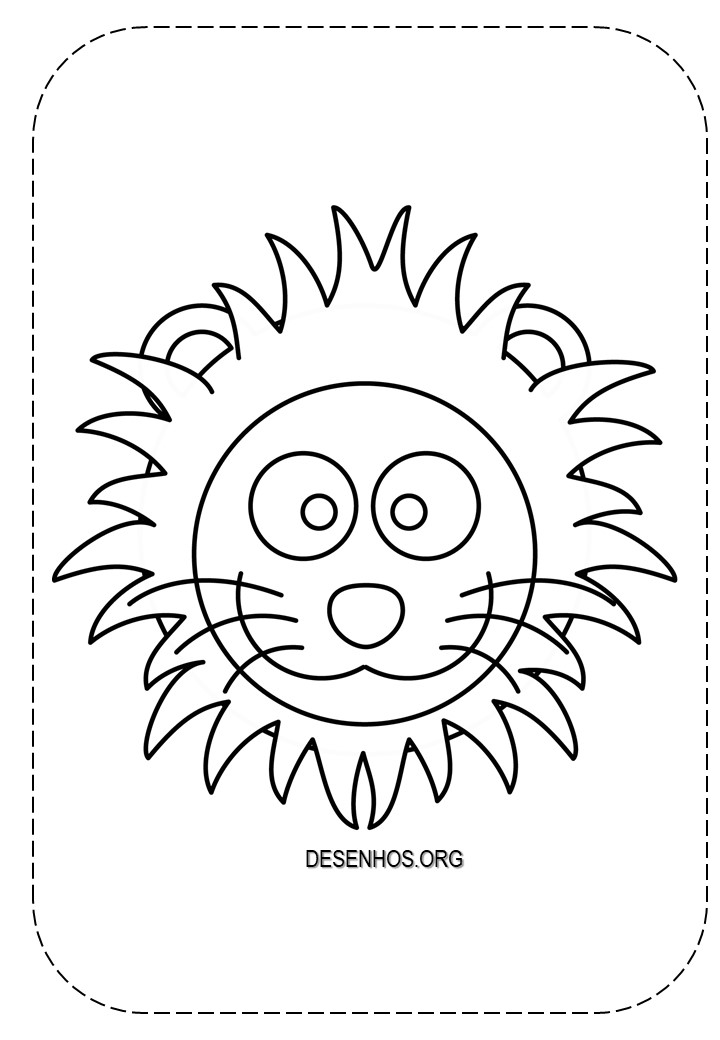 Leões para colorir!