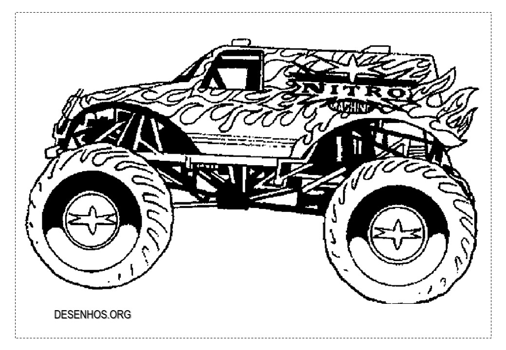 Carros monstros para colorir! Carros monstros para colorir!