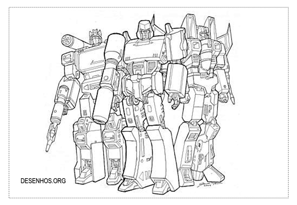 Transformers para colorir! Transformers para colorir!