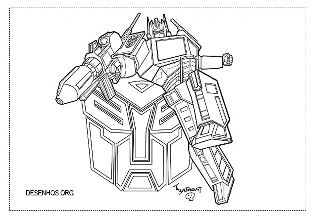 Transformers para colorir! Transformers para colorir!