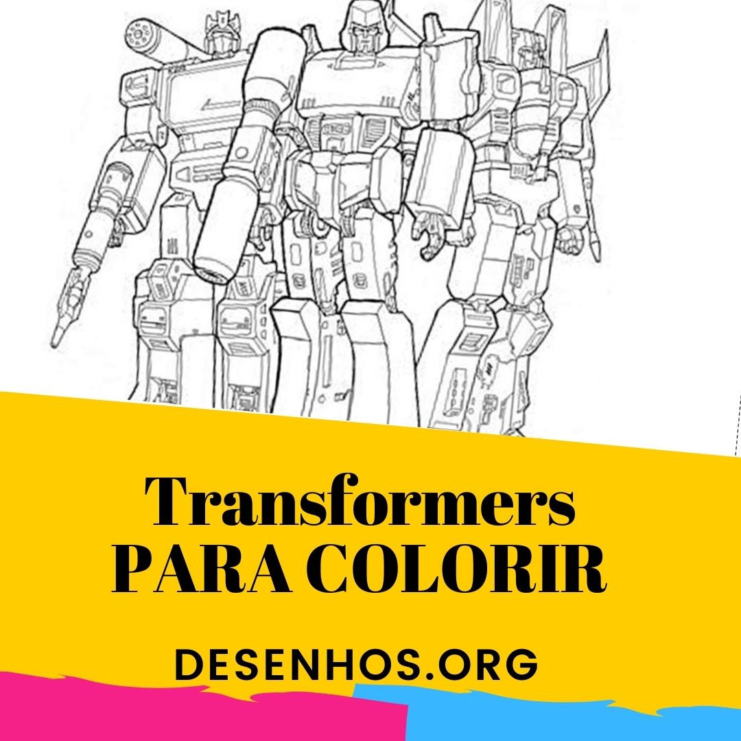 Transformers para colorir!