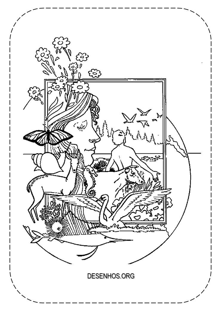 Adão e Eva para Colorir!