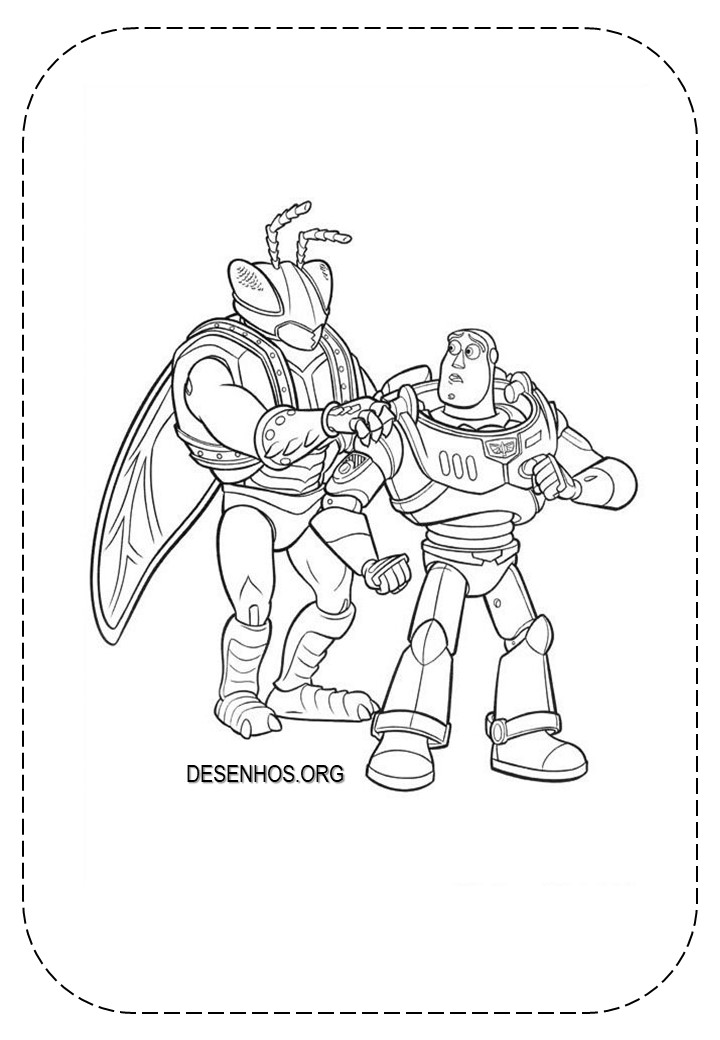 30 desenhos do Buzz Lightyear para colorir e imprimir!