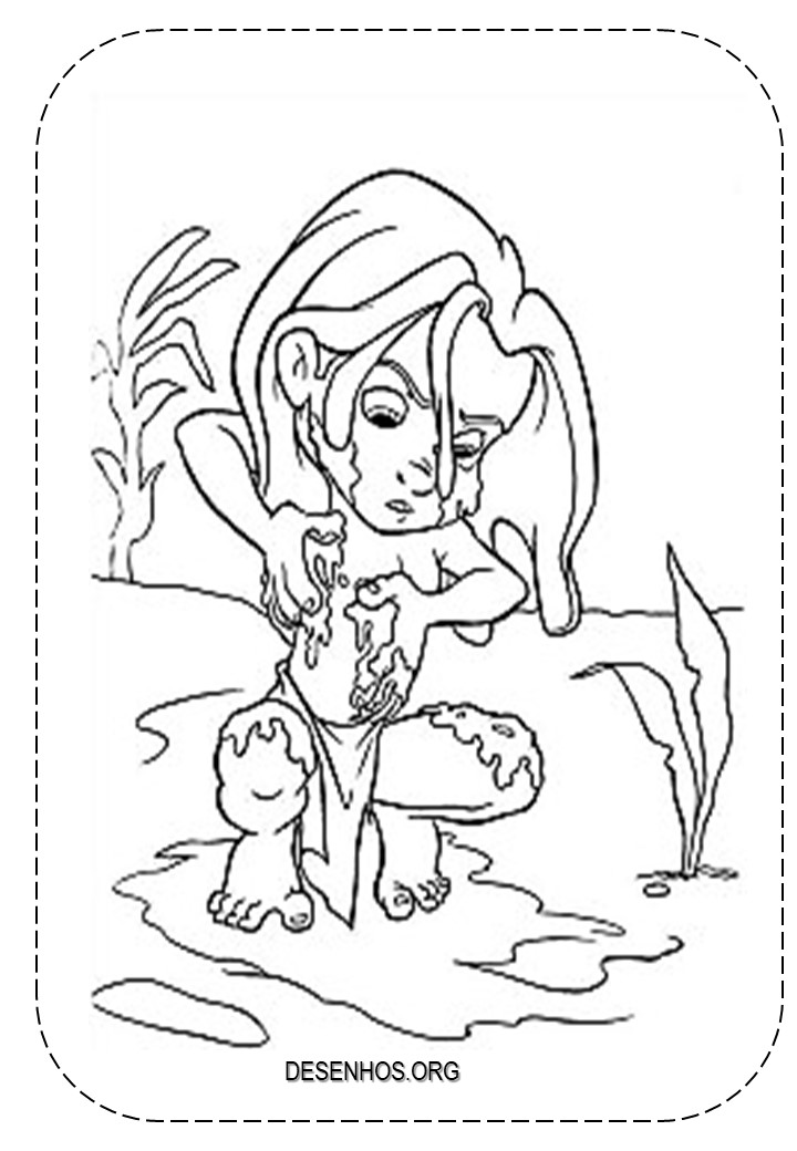 Tarzan Para colorir e imprimir!