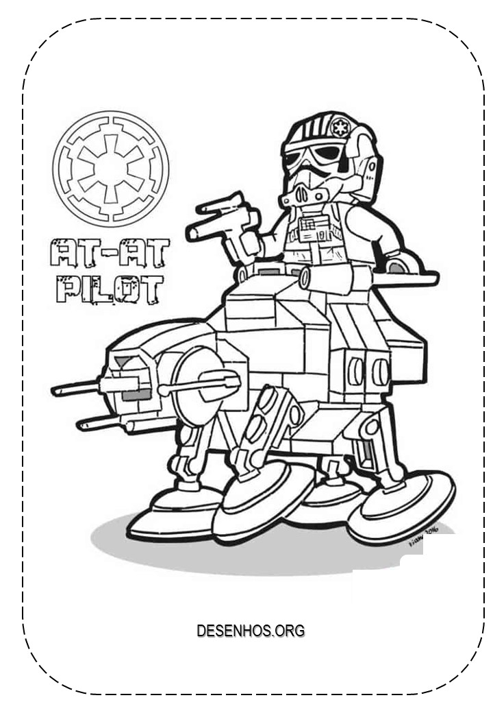 25 Desenhos do Lego Star Wars para colorir!
