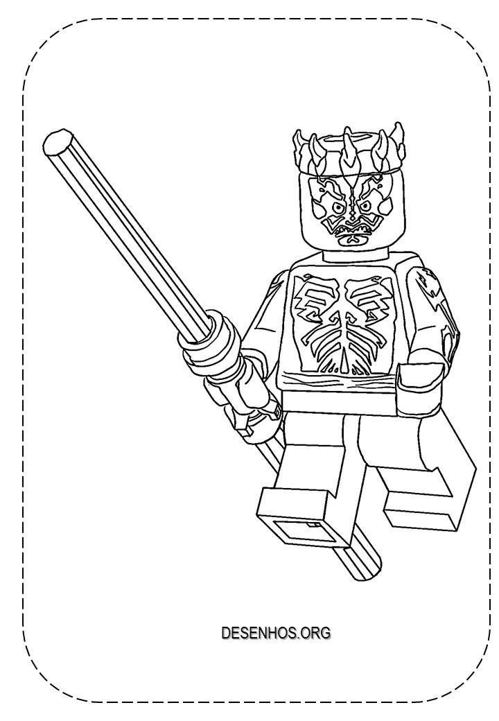 25 Desenhos do Lego Star Wars para colorir!