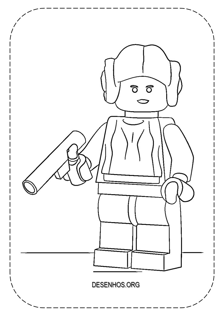 25 Desenhos do Lego Star Wars para colorir!
