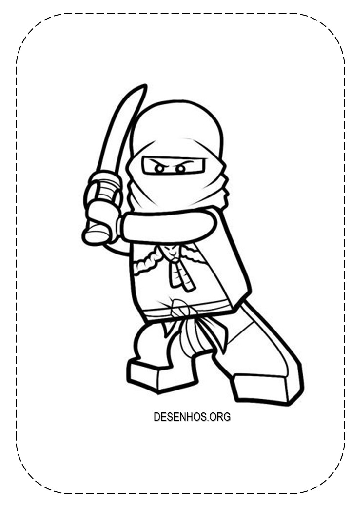 125 Desenhos do Lego Ninjago para colorir!