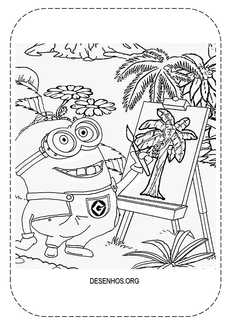 Mais de 100 Desenhos dos Minions para colorir!