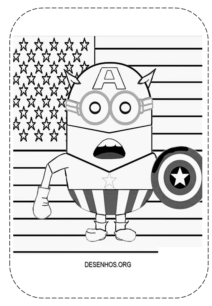 Mais de 100 Desenhos dos Minions para colorir!