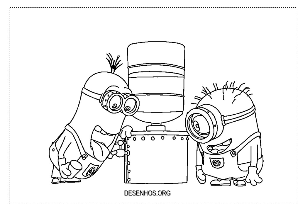 Mais de 100 Desenhos dos Minions para colorir!