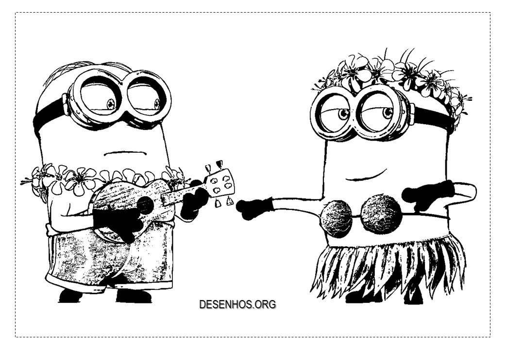 Mais de 100 Desenhos dos Minions para colorir!