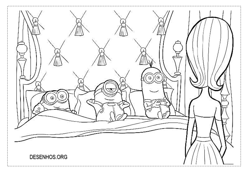 Mais de 100 Desenhos dos Minions para colorir!