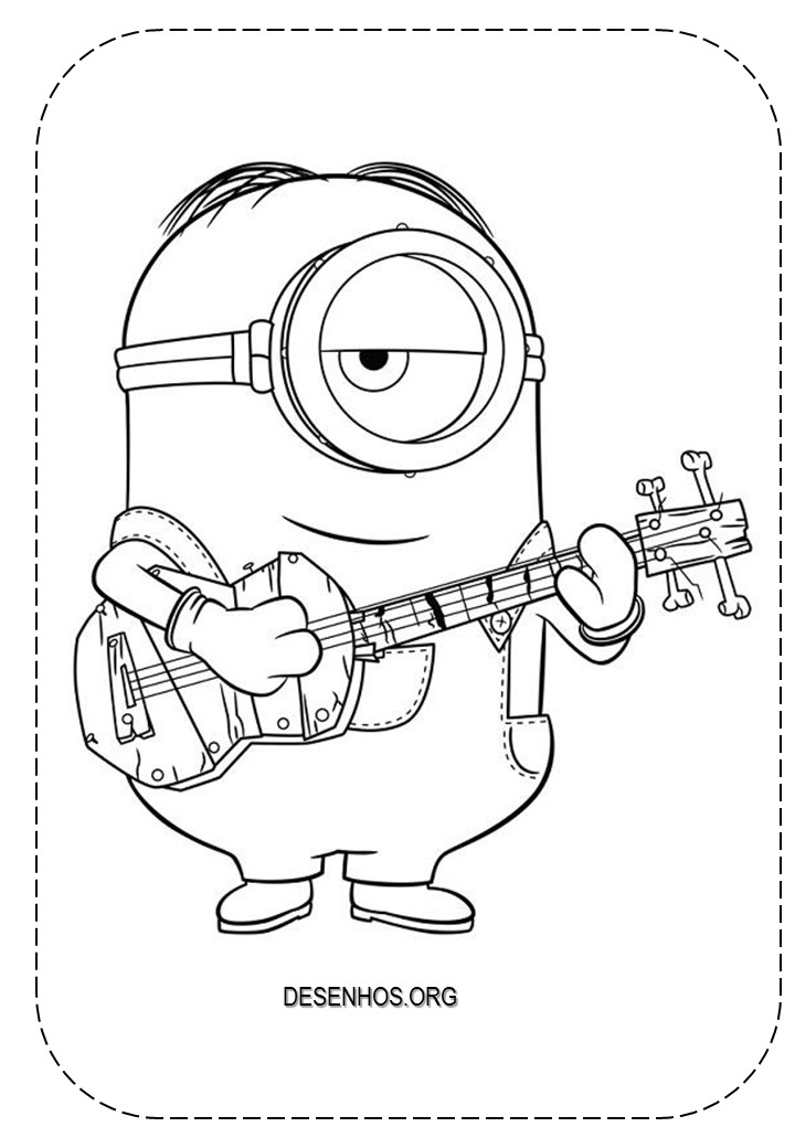 Mais de 100 Desenhos dos Minions para colorir!