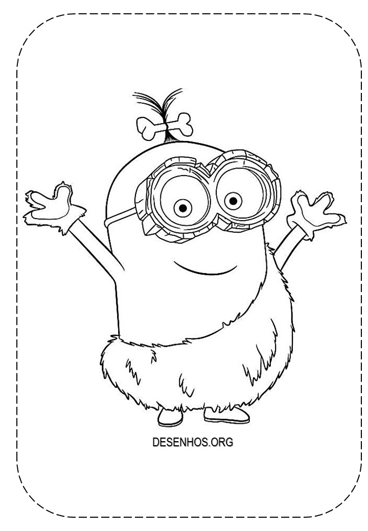 Mais de 100 Desenhos dos Minions para colorir!