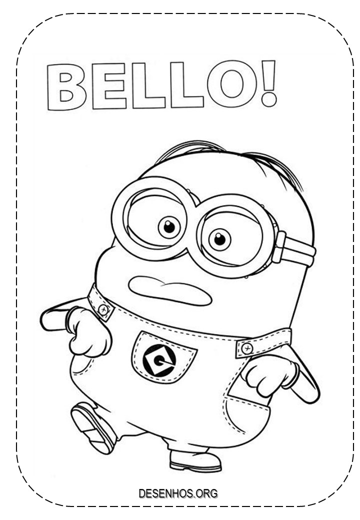 Mais de 100 Desenhos dos Minions para colorir!