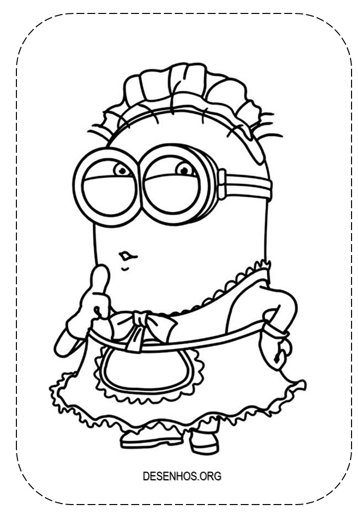 Mais de 100 Desenhos dos Minions para colorir!