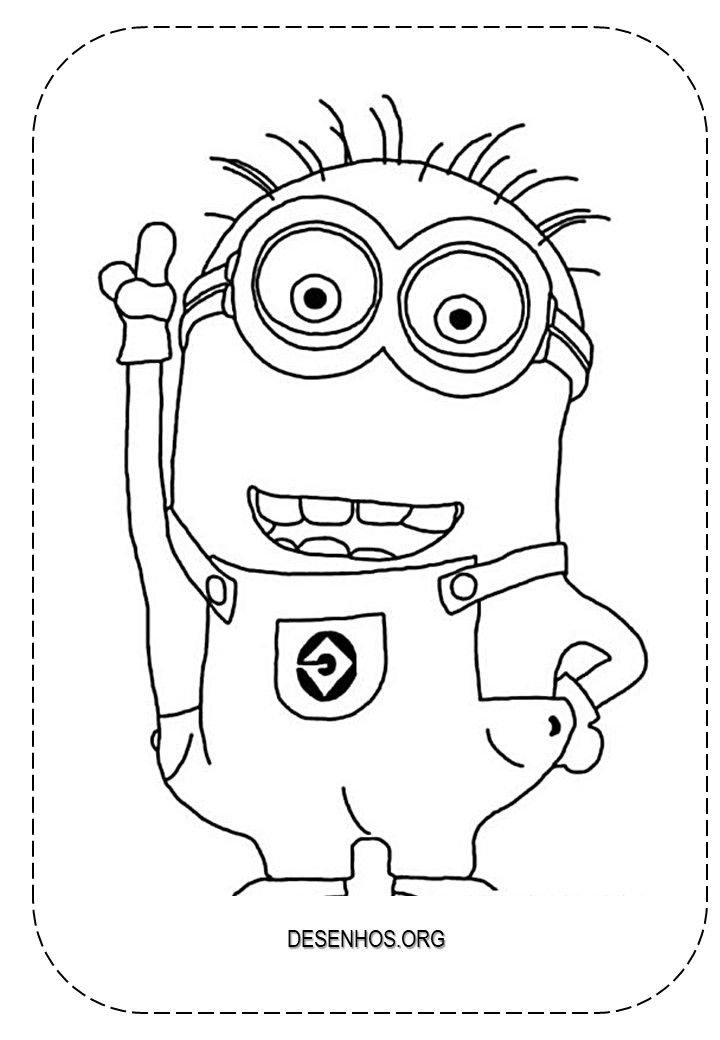 Mais de 100 Desenhos dos Minions para colorir!
