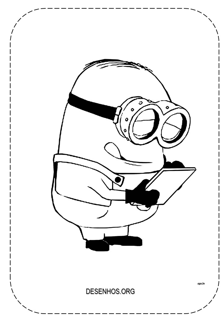 Mais de 100 Desenhos dos Minions para colorir!
