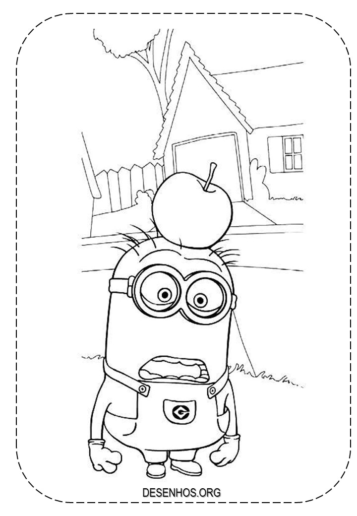 Mais de 100 Desenhos dos Minions para colorir!