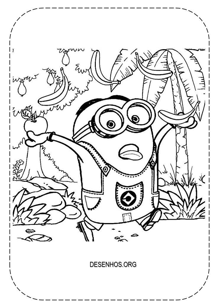 Mais de 100 Desenhos dos Minions para colorir!