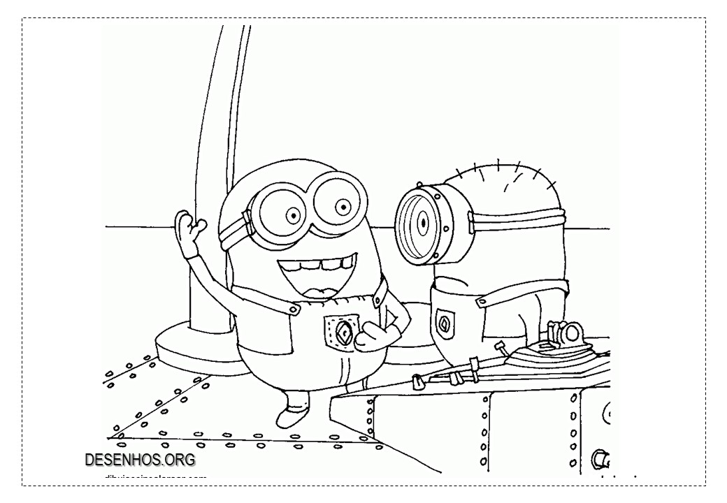 Mais de 100 Desenhos dos Minions para colorir!