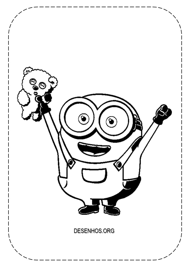 Mais de 100 Desenhos dos Minions para colorir!