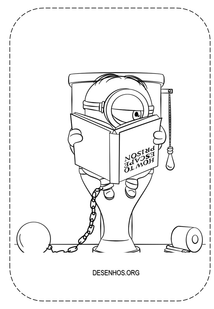 Mais de 100 Desenhos dos Minions para colorir!