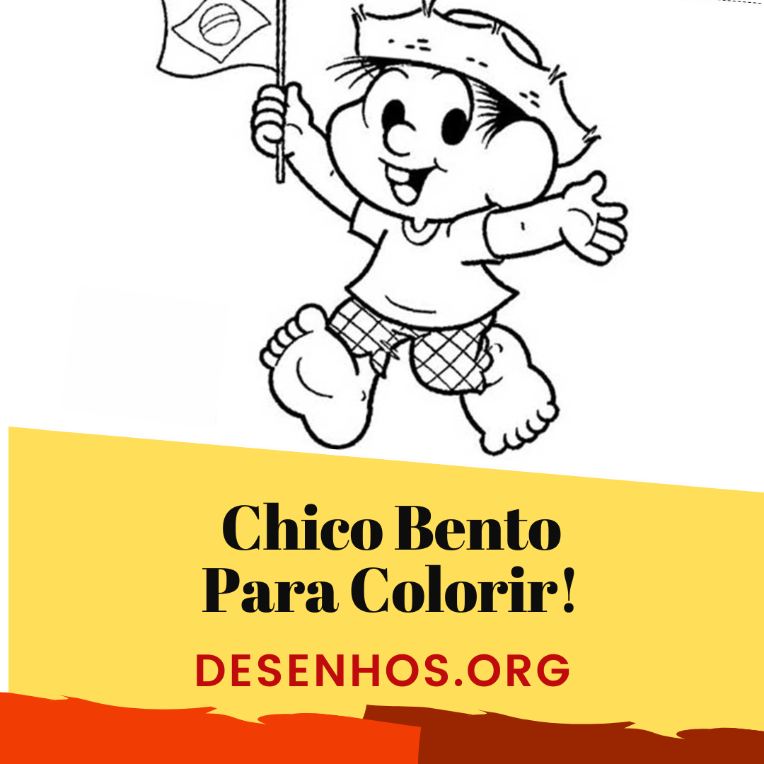 27 Desenhos do Chico Bento para colorir!