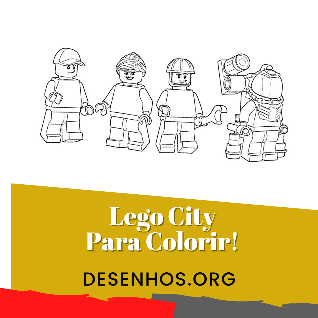 30 desenhos do Lego City para colorir!