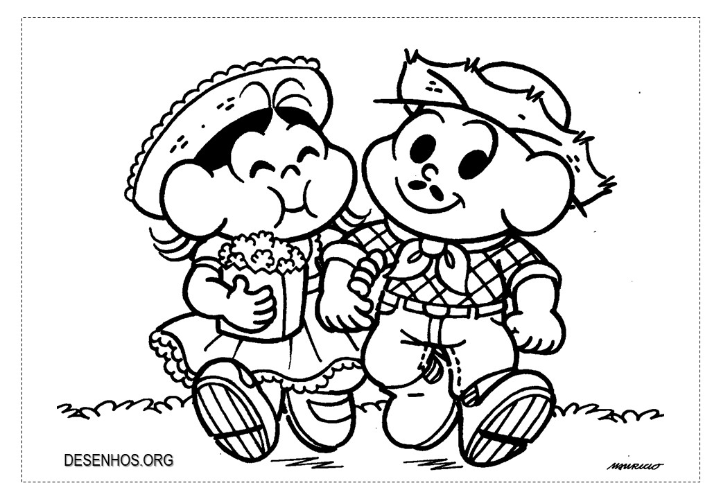 20 desenhos da Magali para colorir!