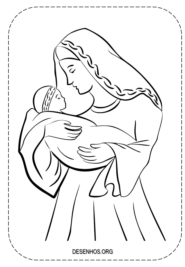 Nascimento de Jesus para colorir!