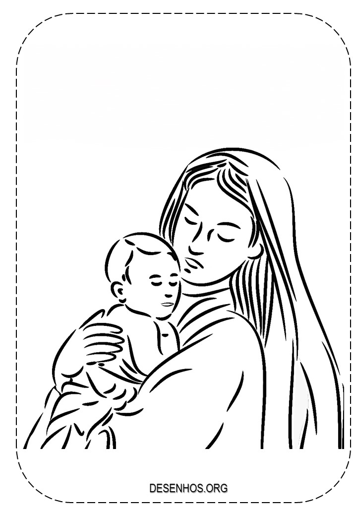 Nascimento de Jesus para colorir!