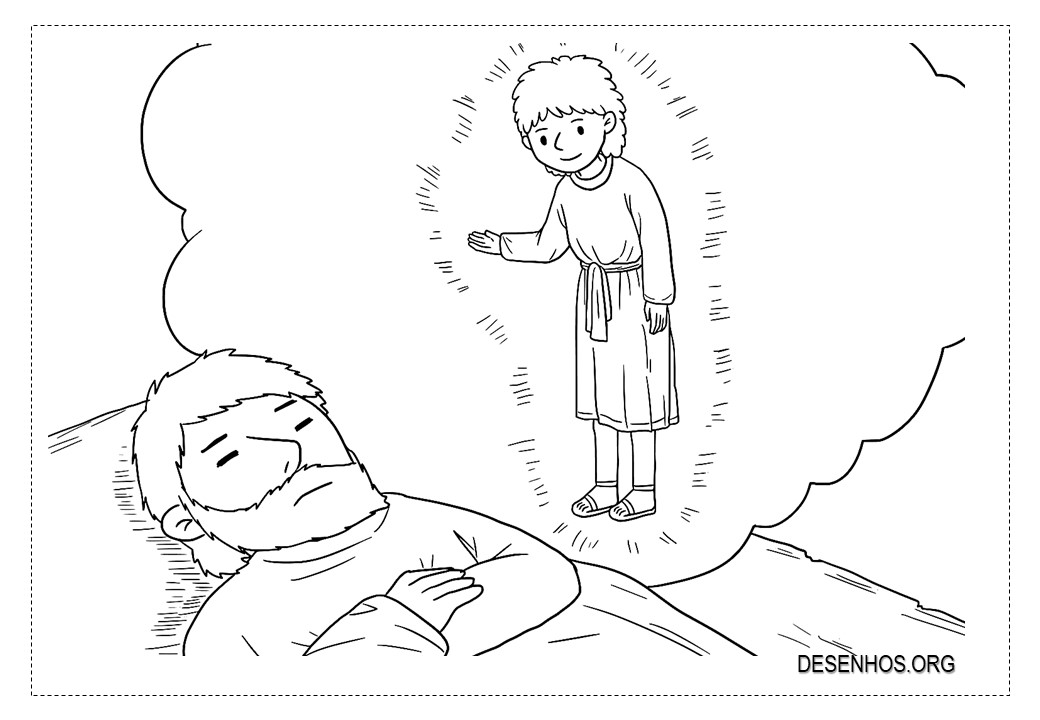 Nascimento de Jesus para colorir!