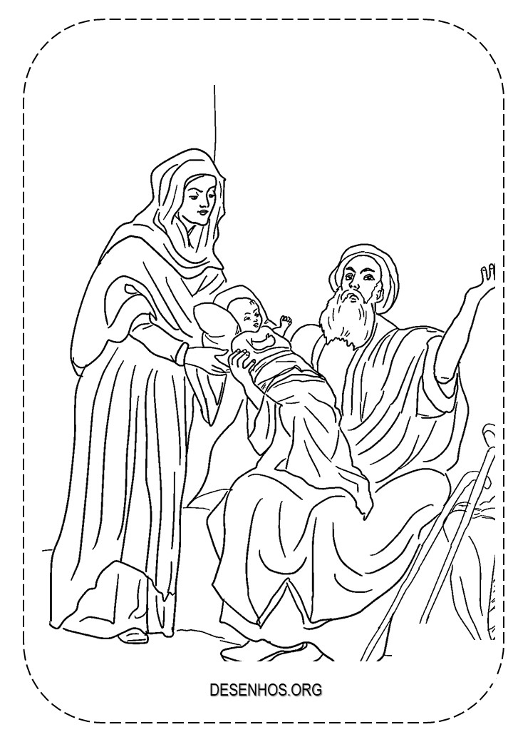 Nascimento de Jesus para colorir!